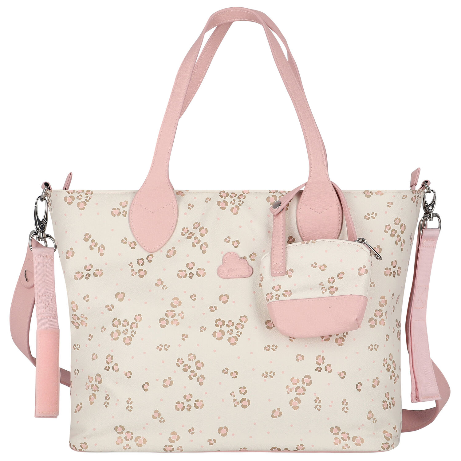 Ivory & Pink Baby Changing Bag, 1, hi-res image number null